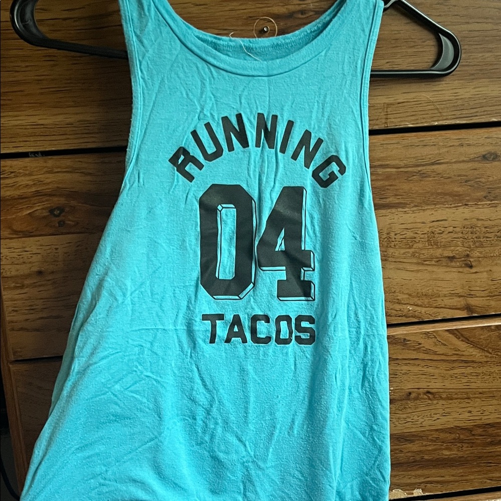 Hollister Aqua Graphic Tank Top
